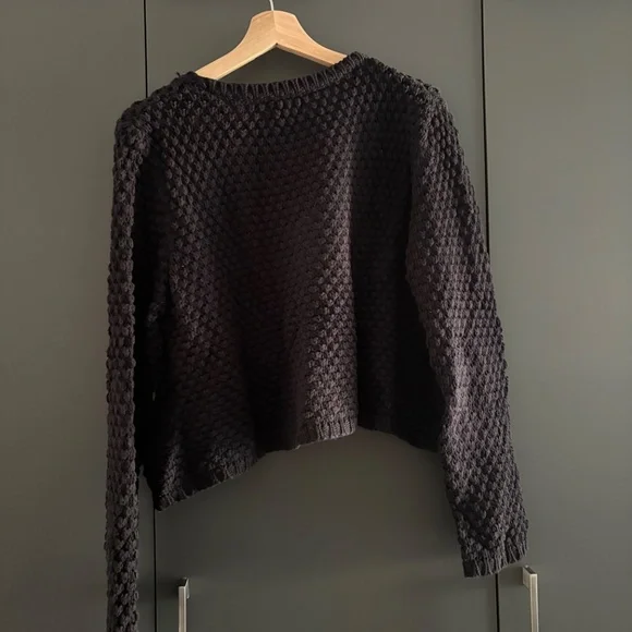 Cropped black sweater - Picture 5 of 5